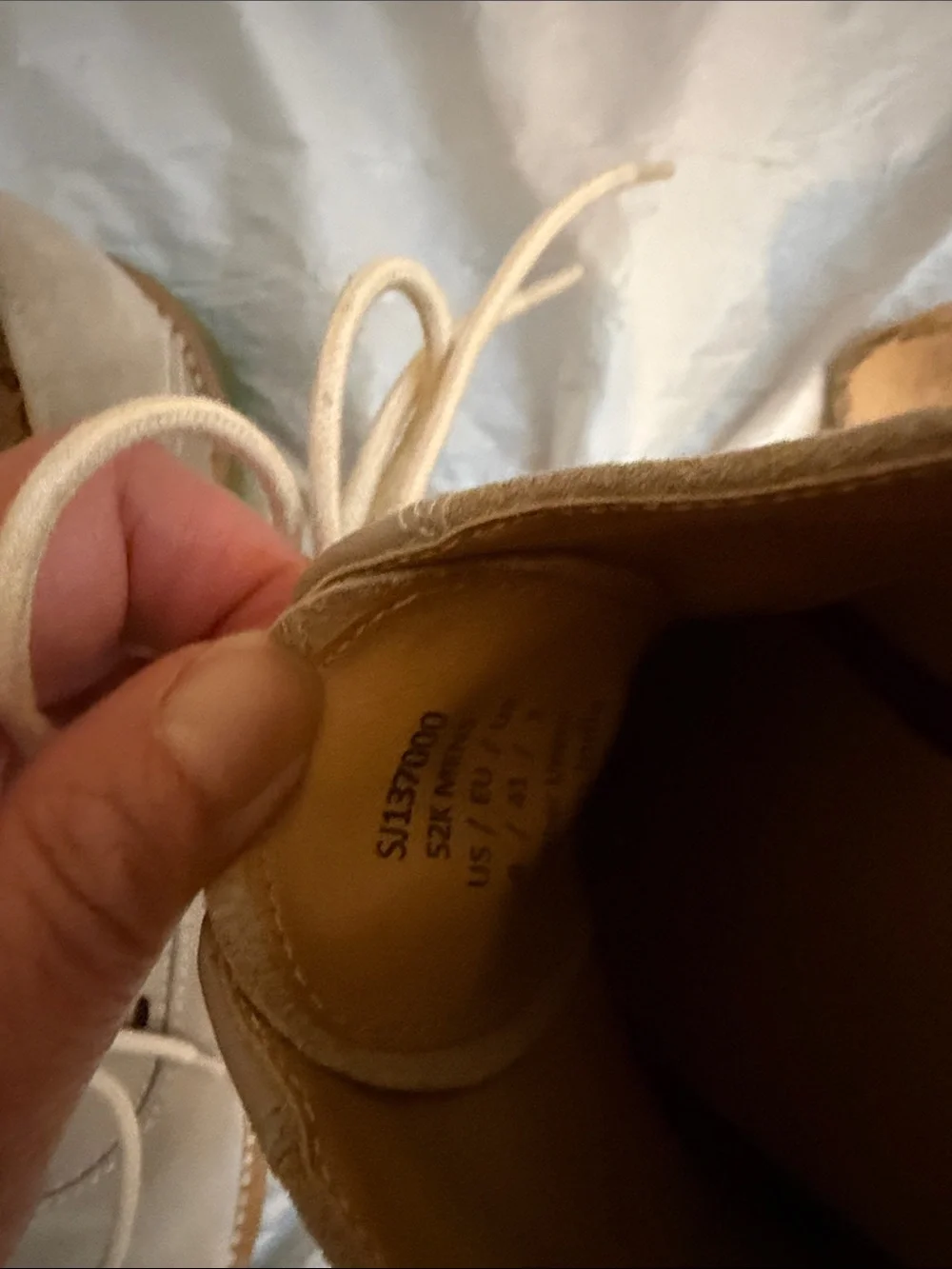 7 For All Mankind Suede Derby Oxfords in Light Beige size 8